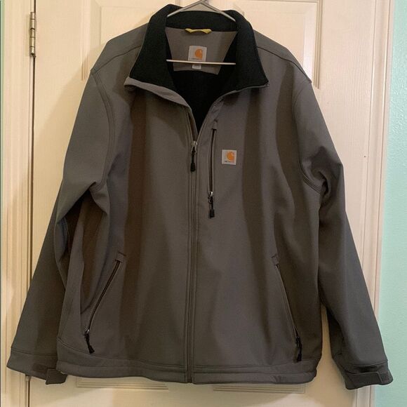 Carhartt Crowley Charcoal SoftShell water Defender Jacket Size 3 XL - Picture 1 of 4